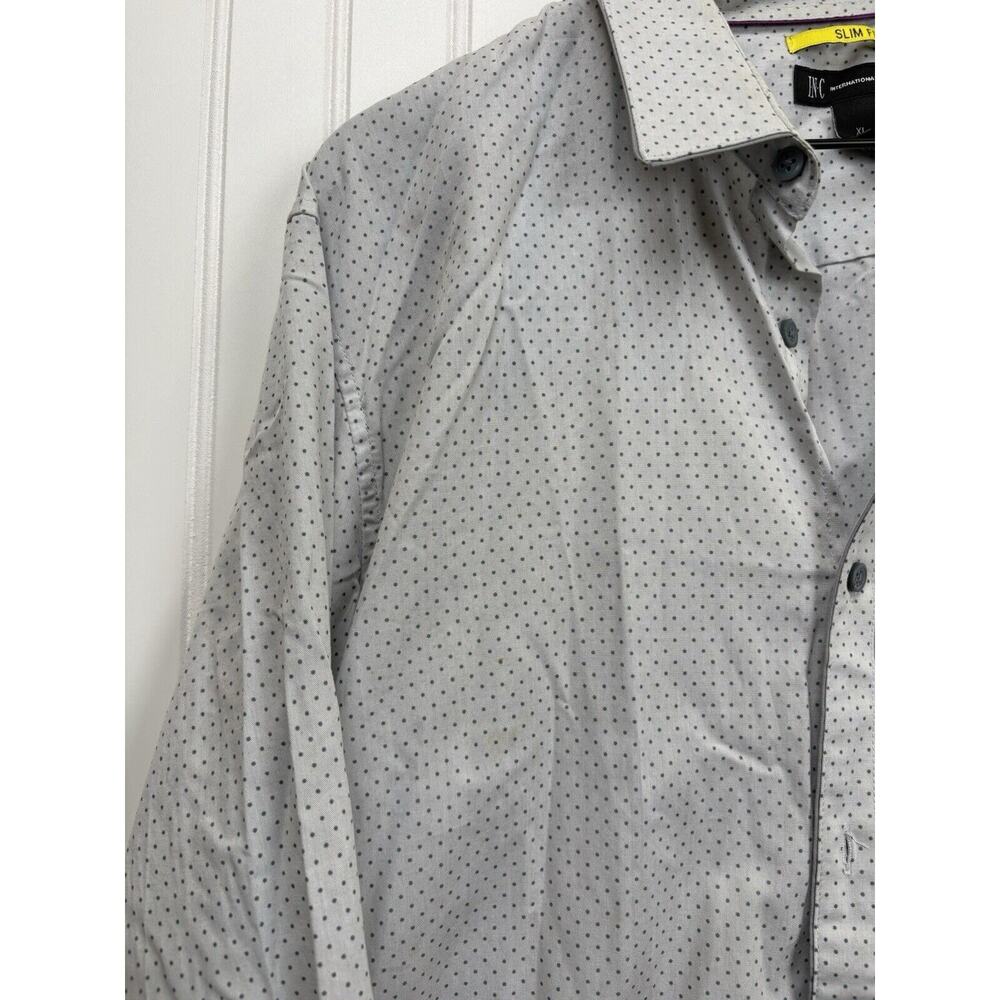 INC International Concepts Shirt Men’s Polka Dot Long Sleeve‎ Button Up XL #78 - Picture 4 of 13